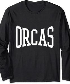 Orcas Arch Logo Vintage University Alumni Style Long Sleeve T-Shirt