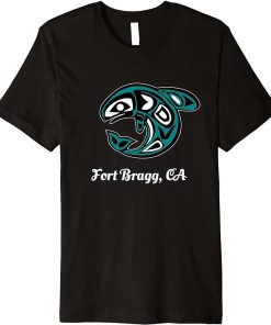 Fort Bragg CA Native American Tribal Orca Killer Whale Premium T-Shirt