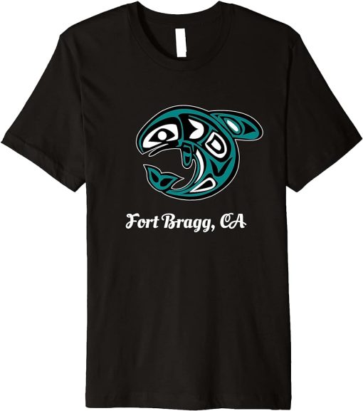 Fort Bragg CA Native American Tribal Orca Killer Whale Premium T-Shirt