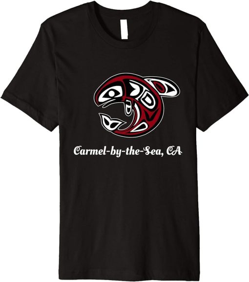 Native American Carmel-by-the-Sea CA Orca Killer Whale Premium T-Shirt