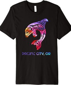 Pacific City Oregon Native American Orca Killer Whale Premium T-Shirt