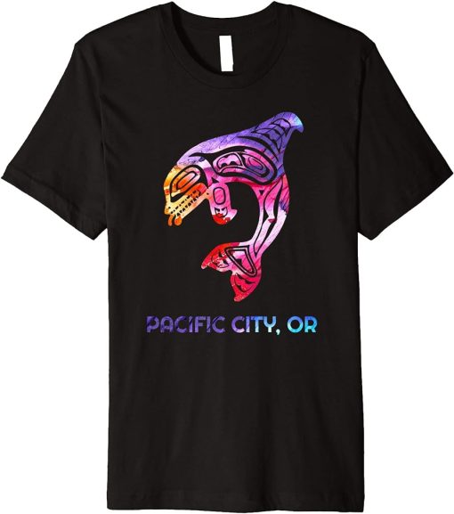 Pacific City Oregon Native American Orca Killer Whale Premium T-Shirt